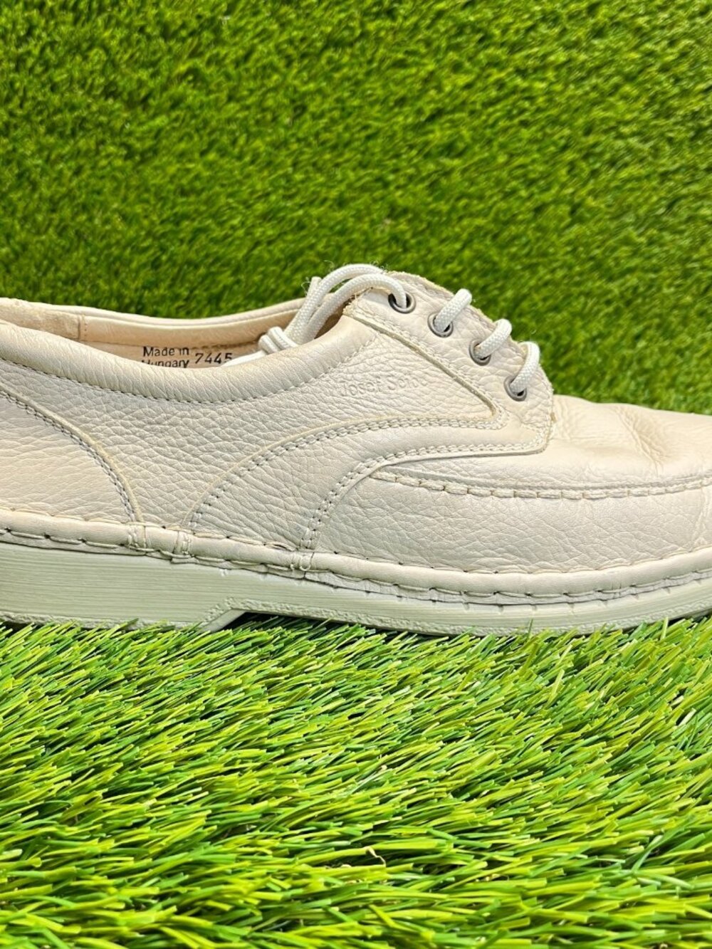 Josef Seibel The European Comfort Mens Size 12.5 Cream Classic Oxford‎ Shoes